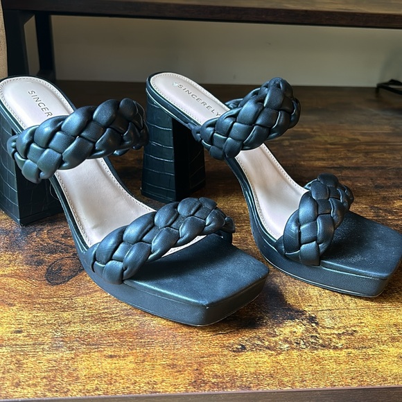 SINCERELY JULES Braided Heels - Picture 2 of 6